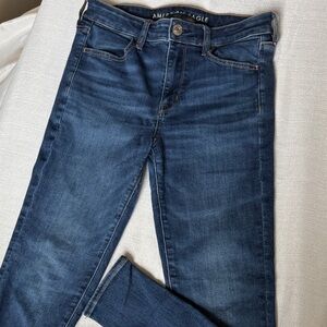 American Eagle Ne(x)t Level Stretch Blue Jeggings